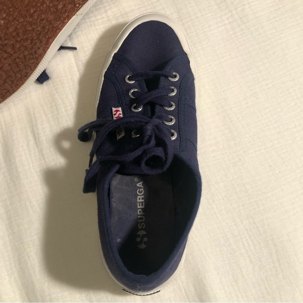 Superga Navy Canvas Sneakers - Picture 9 of 15